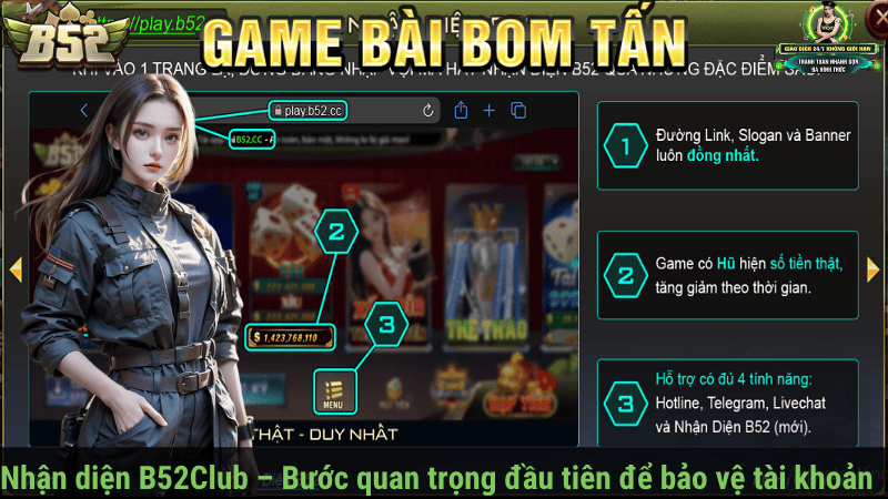 Nhận diện B52Club – Bước quan trọng đầu tiên để bảo vệ tài khoản